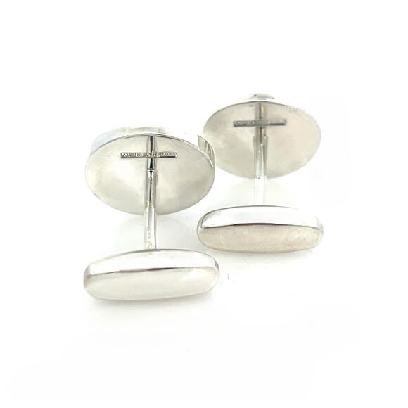 Bvlgari Estate Sterling Silver Cufflinks 16.24 Grams B17 - Picture 6 of 7